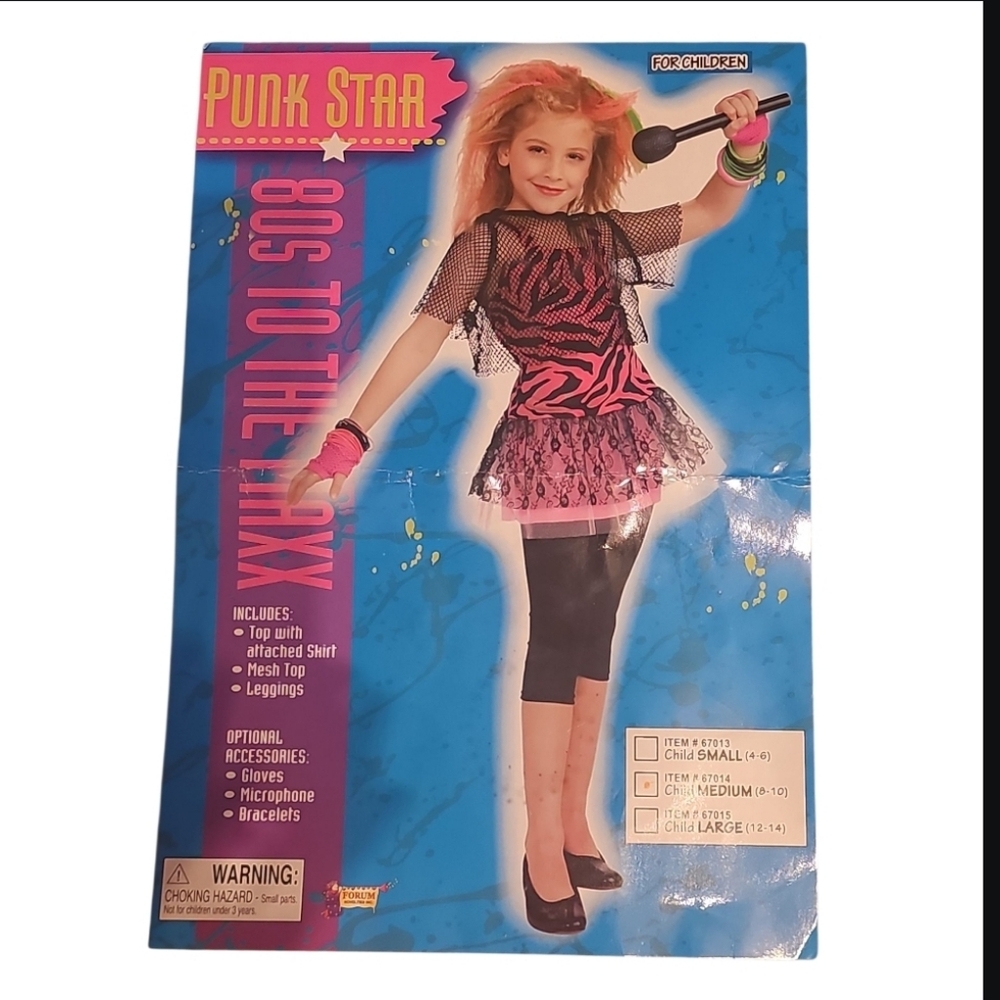 '80s to the Max Kids Costume - Pink and Black